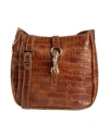 Laura Di Maggio Woman Shoulder Bag Brown Size - Leather