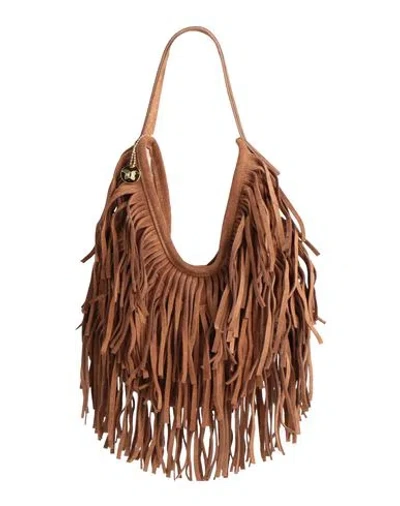 Laura Di Maggio Woman Shoulder Bag Brown Size - Leather