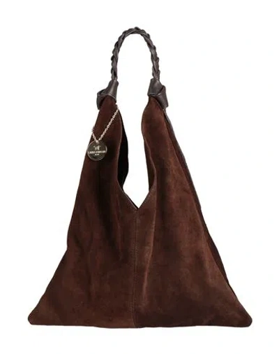 Laura Di Maggio Woman Shoulder Bag Brown Size - Leather