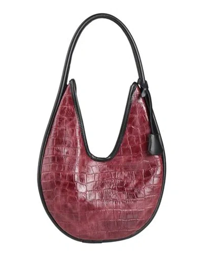 Laura Di Maggio Woman Shoulder Bag Burgundy Size - Leather