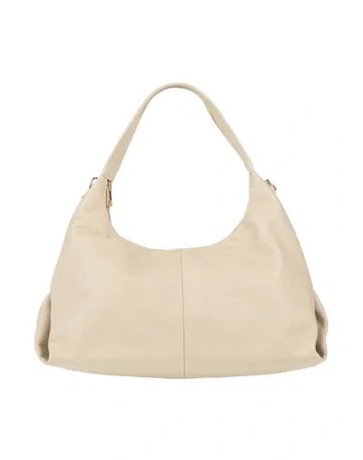 Laura Di Maggio Woman Shoulder Bag Cream Size - Leather In White
