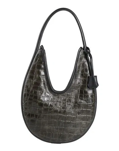 Laura Di Maggio Woman Shoulder Bag Dark Green Size - Leather
