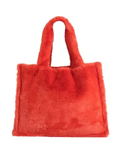 Laura Di Maggio Woman Shoulder Bag Rust Size - Leather In Red