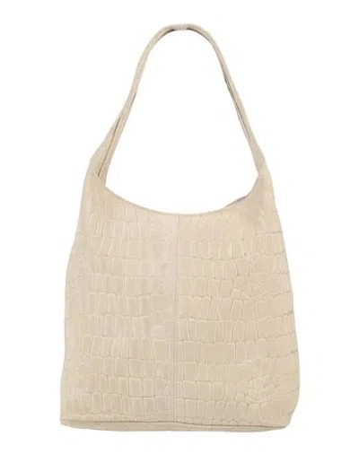 Laura Di Maggio Woman Shoulder Bag Sand Size - Leather In Beige