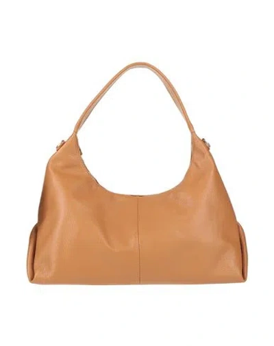 Laura Di Maggio Woman Shoulder Bag Tan Size - Leather In Brown
