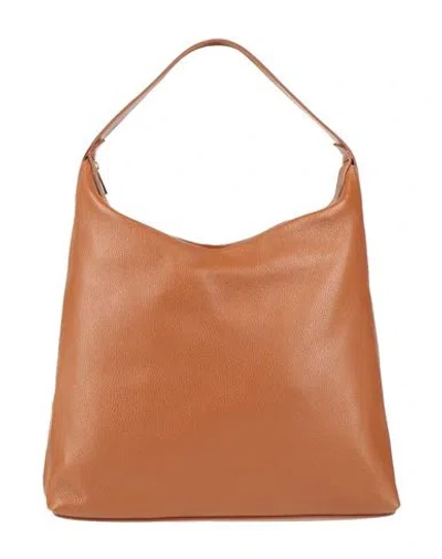 Laura Di Maggio Woman Shoulder Bag Tan Size - Leather In Brown