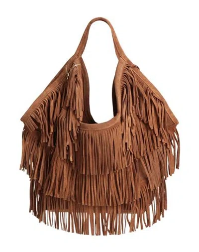 Laura Di Maggio Woman Shoulder Bag Tan Size - Leather In Brown