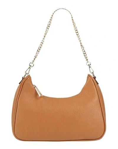 Laura Di Maggio Woman Shoulder Bag Tan Size - Leather In Brown