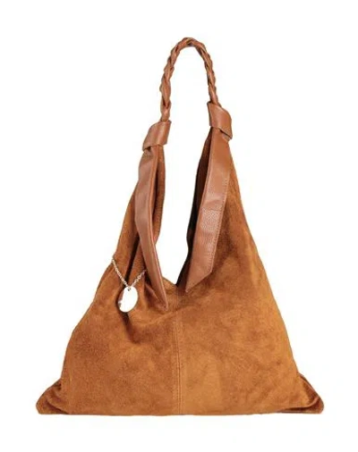 Laura Di Maggio Woman Shoulder Bag Tan Size - Leather In Brown