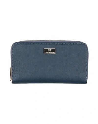 Laura Di Maggio Woman Wallet Blue Size - Leather