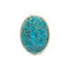 Laura Foote Women's Statement Ring In Blue Mohave Turquoise In Multi