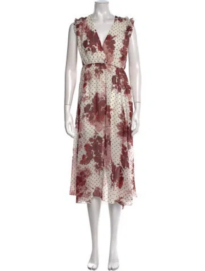 Pre-owned Laura Garcia Collection Silk Long Dress In Multi