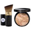 Laura Geller Balance And Brighten Color Correcting Baked Powder Foundation + Kabuki Brush Medium 0.32 Oz/9 G