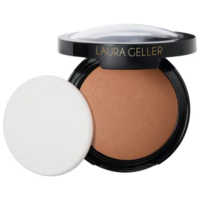 Laura Geller Double Take Full Coverage Baked Powder Foundation Toffee 0.35 Oz/10.0 G In Brown
