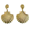 Laura Gray Women's 24k Gold Plate Sea Shell Earrings