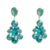 Laura Gray Women's Dazzling Blue Crystal Post Earrings