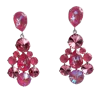 Laura Gray Women's Pink / Purple Barbie Pink Crystal Post Earrings
