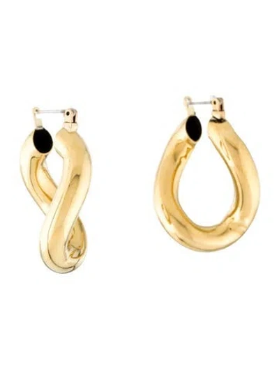 Pre-owned Laura Lombardi Anima Hoop Earrings In Multi