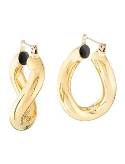 Pre-owned Laura Lombardi Anima Hoop Earrings In Multi