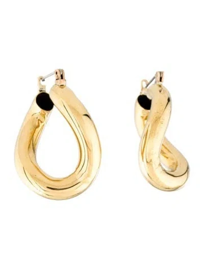 Pre-owned Laura Lombardi Anima Hoop Earrings In Multi