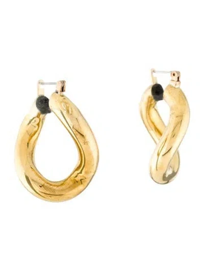 Pre-owned Laura Lombardi Anima Hoop Earrings In Multi