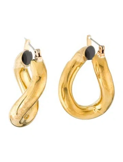 Pre-owned Laura Lombardi Anima Hoop Earrings In Multi