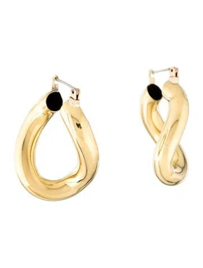 Pre-owned Laura Lombardi Anima Hoop Earrings In Multi