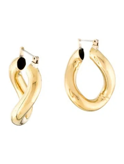 Pre-owned Laura Lombardi Anima Hoop Earrings In Multi