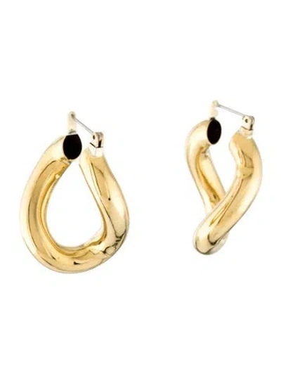 Pre-owned Laura Lombardi Anima Hoop Earrings In Multi