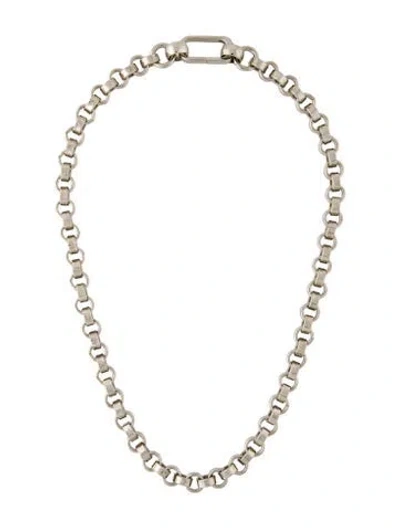 Pre-owned Laura Lombardi Carla Chain Necklace, 17.75" In Multi