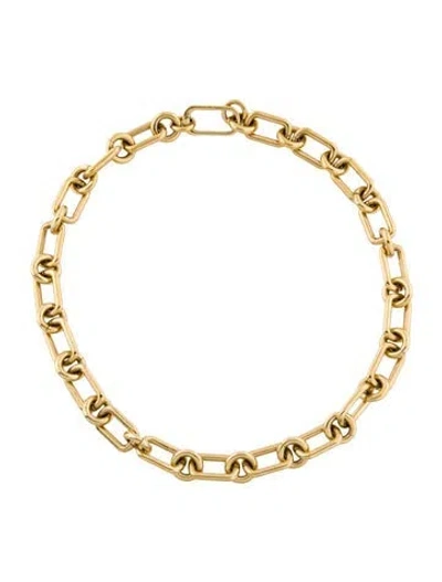 Pre-owned Laura Lombardi Cresca Chain Necklace, 17" In Multi