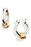 Laura Lombardi Fillia Two-tone Hoop Earrings In Two Tone