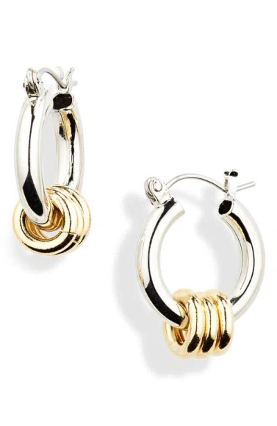 Laura Lombardi Fillia Two-tone Hoop Earrings In Two Tone