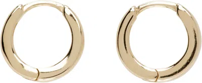 Laura Lombardi Gold Clutch Hoop Earrings