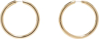 Laura Lombardi Gold Large Seamless Hoop Earrings
