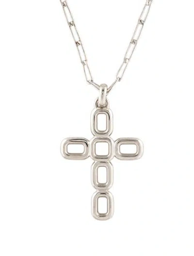 Pre-owned Laura Lombardi Luciana Pendant Necklace, 18" In Multi