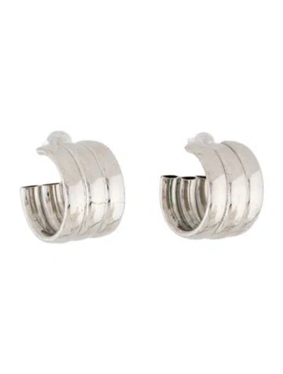 Pre-owned Laura Lombardi Mini Grazia Hoop Earrings In Multi