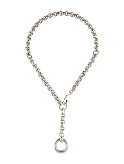 Pre-owned Laura Lombardi Rina Lavalier Necklace, 16" In Multi