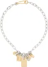 Laura Lombardi Diario Rhodium- And Gold-plated Necklace In Silver Gold