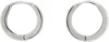 Laura Lombardi Silver Clutch Hoop Earrings In Sterling Silver