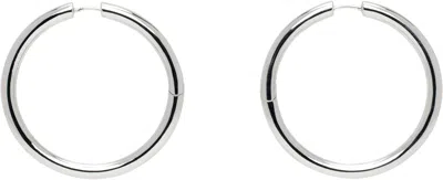 Laura Lombardi Silver Large Seamless Hoop Earrings