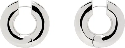 Laura Lombardi Silver Large Terra Hoop Earrings In Sterling Silver