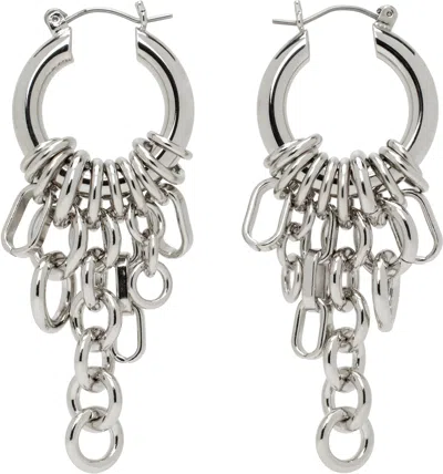 Laura Lombardi Silver Sabbia Earrings In Metallic