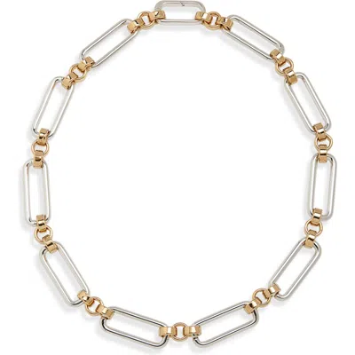 Laura Lombardi Stanza Two-tone Chain Necklace In Two Tone