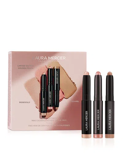 Laura Mercier A Taste Of Caviar Mini Caviar Stick Eye Color Trio Gift Set ($54 Value) In Transparent
