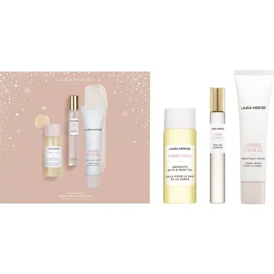 Laura Mercier Cozy Retreat Ambre Vanille Collection Set (limited Edition) $54 Value In No Color