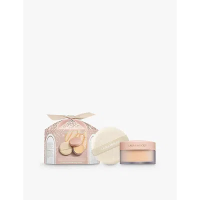 Laura Mercier Honey Divinely Flawless​ Ultra Blur Translucent Loose Setting Powder And Velour Puff Gift Set In Honey