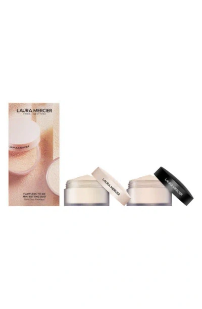 Laura Mercier Flawless To Go Mini Setting Duo (limited Edition) $55 Value In White
