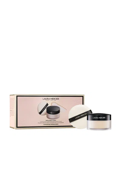 LAURA MERCIER INDULGENT ICONS ULTRA-BLUR TRANSLUCENT LOOSE SETTING POWDER + PUFF