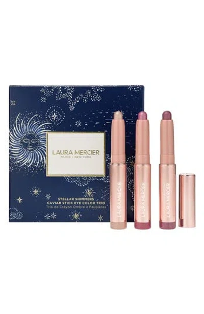 Laura Mercier Stellar Shimmers Caviar Stick Eyeshadow Trio In Transparent